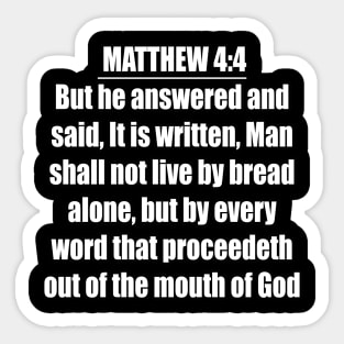 Matthew 4:4 Sticker